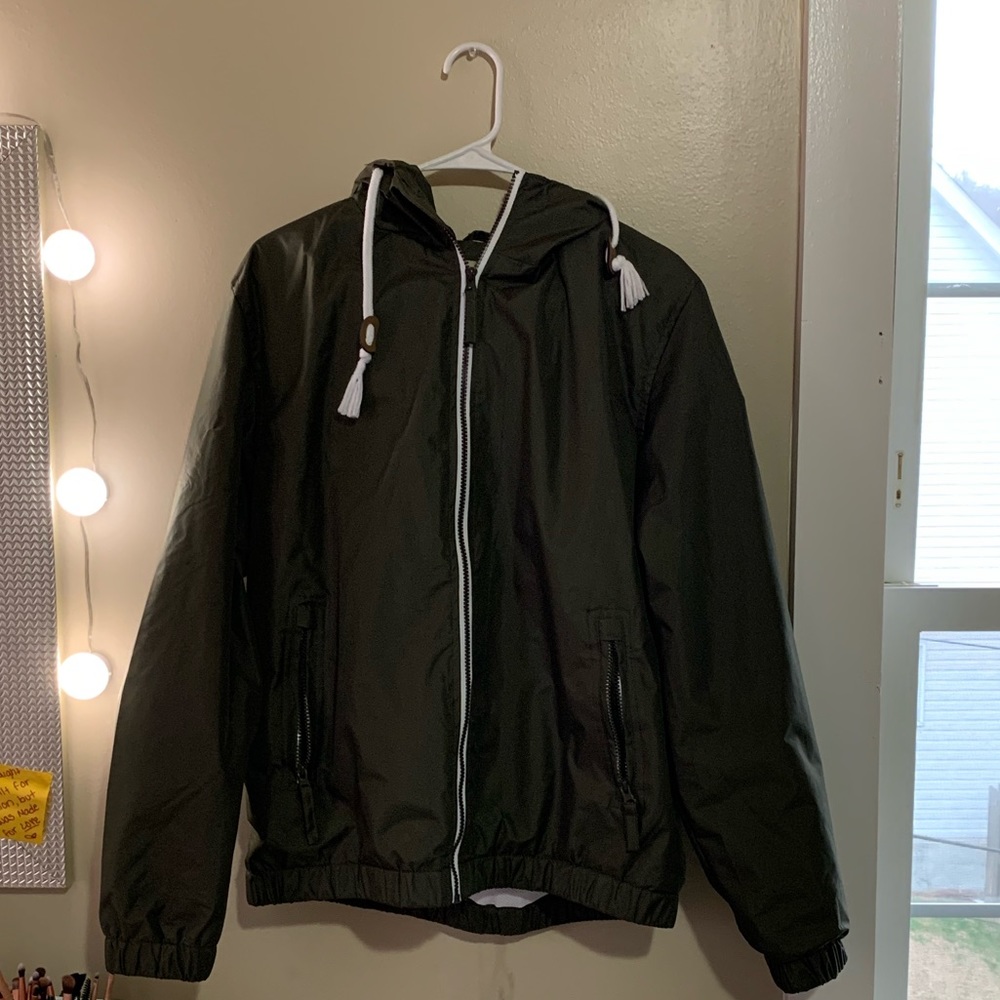 Olive Green Windbreaker